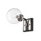 Z-Lite Parsons 1 Light Wall Sconce, Matte Black & Clear 477-1S-MB-BN - alternate 1